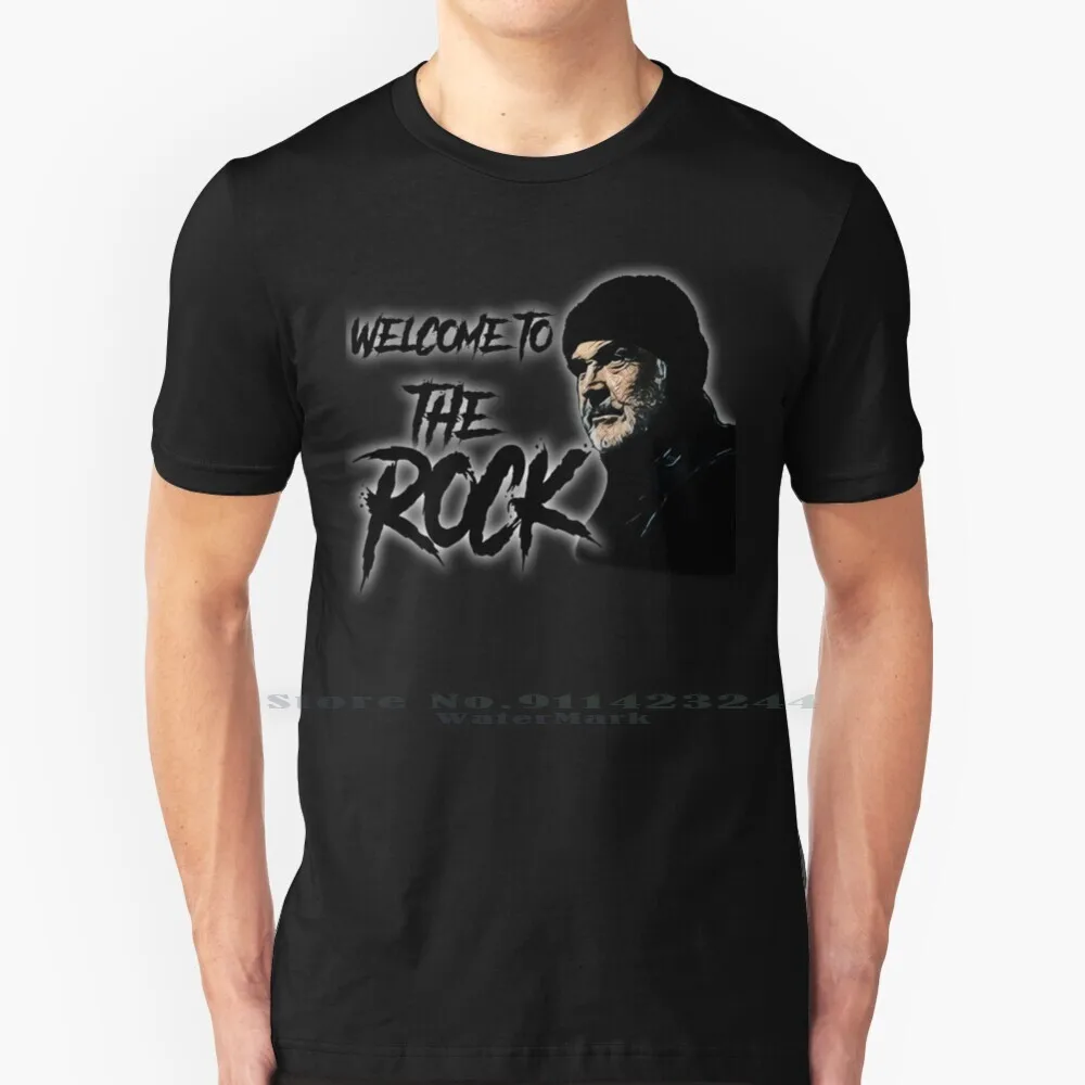 Welcome To The Rock 100% Cotton T Shirt Welcome To The Sean Connery Nicholas Cage 90s Prison Jail Alcatraz Tee Short Sleeve