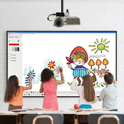 Interactive Pizarro Whiteboard Digital Smart Board Infrared Pen Projector Touch Screen School Teaching Home Meeting Presentation