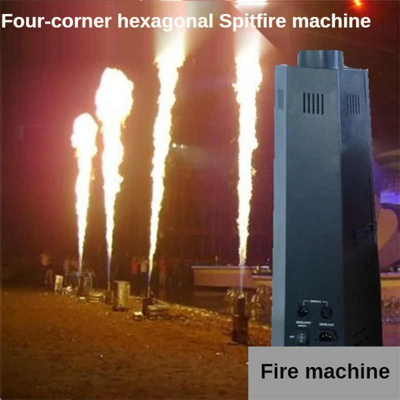 200W DMX Fire Spray Effect Flame Thrower DJ Stage Projector Machine Party Fire Machine Stage Effect Fog Machine Stage Lighting