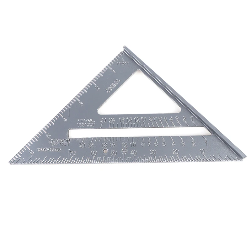 Triangle Ruler 90 Degree Thickening Angle Rule Aluminum Alloy Carpenter Measurement Square Ruler Layout Tool Measurement Tool