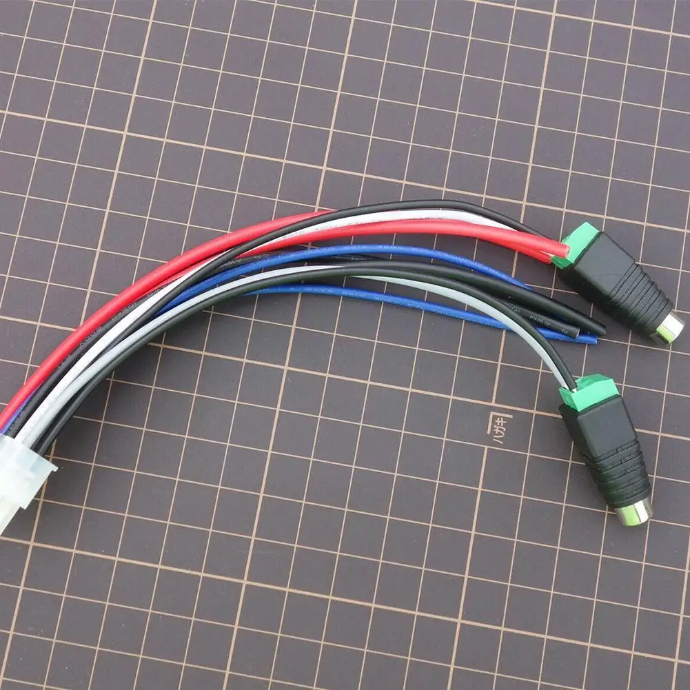 Power Input Speaker Wire Harness 10-pin Plug RCA For Dual TBX10A Amplifiers U2Z1