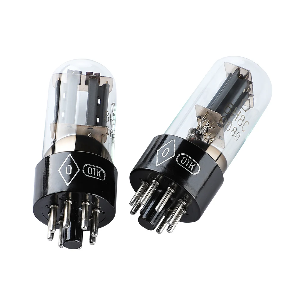 AIYIMA 2PCS 6H8C Electron Tube Amplifier Vacuum Replacement 6N8P/5692/6SN7/ECC33/CV181 Valve Strengthen Bass Sound For Amplifier