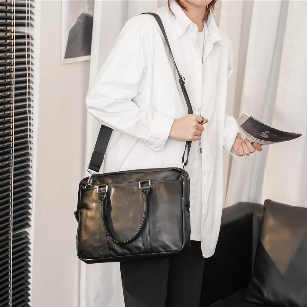 Business Men Briefcases Laptop Bag Luxury Multi-function Shoulder Bag Men Large Capacity Briefcase Male Crossbody Messenger Bags
