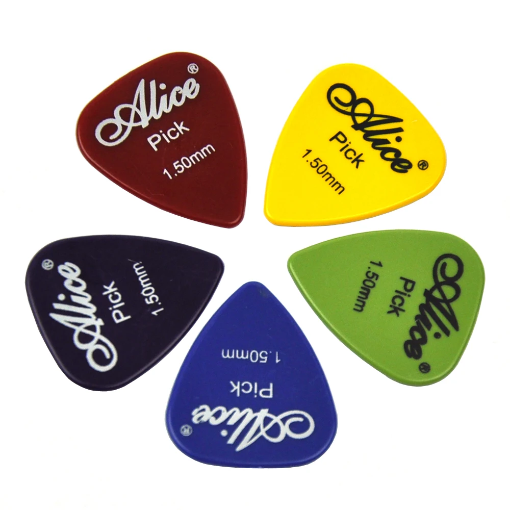 Lots of 100pcs Alice AP-P Smooth ABS Guitar Picks Assorted Colors 6 thicknesses