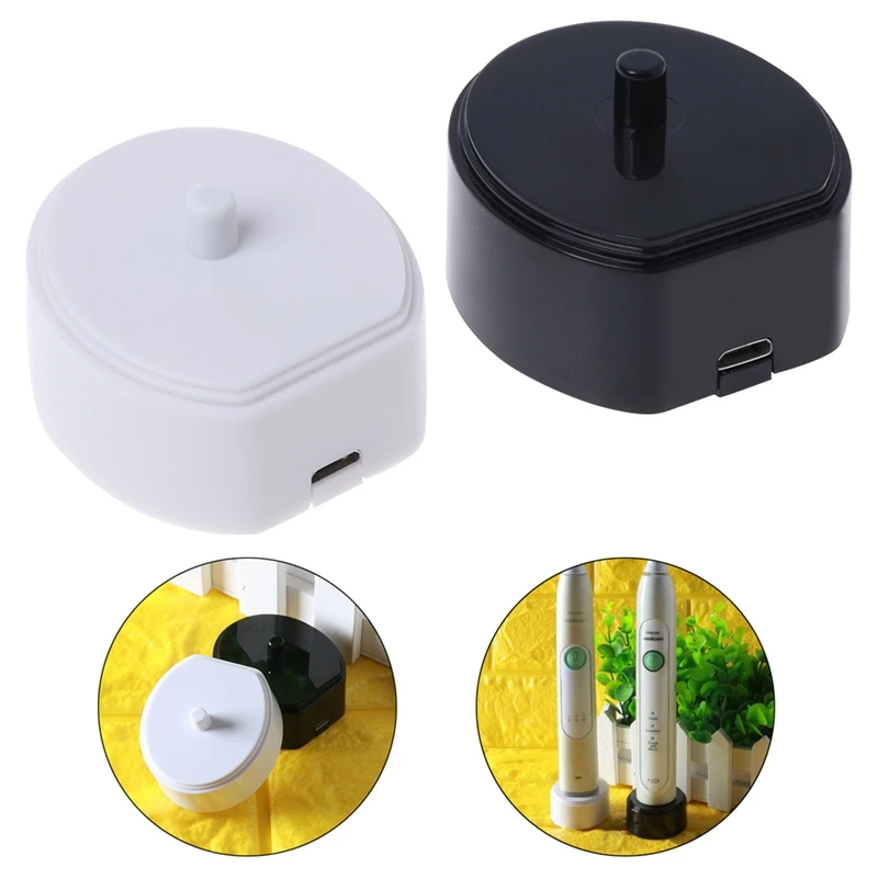 فرشاة الأسنان الكهربائية شاحن شحن مهد USB خط كابل بيانات قاعدة المحمولة ل HX6730 ، HX6721 ، HX3216 الأبيض