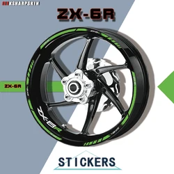 Calcomanías impermeables de alta calidad para modificación de llanta de rueda de motocicleta, pegatinas para KAWASAKI ZX-6R zx6r