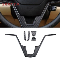 Steering Wheel Center Decoration Cover Trim Sticker For Honda CRV 2007 2008 2009 2010 2011 Carbon Fiber Car Accessories