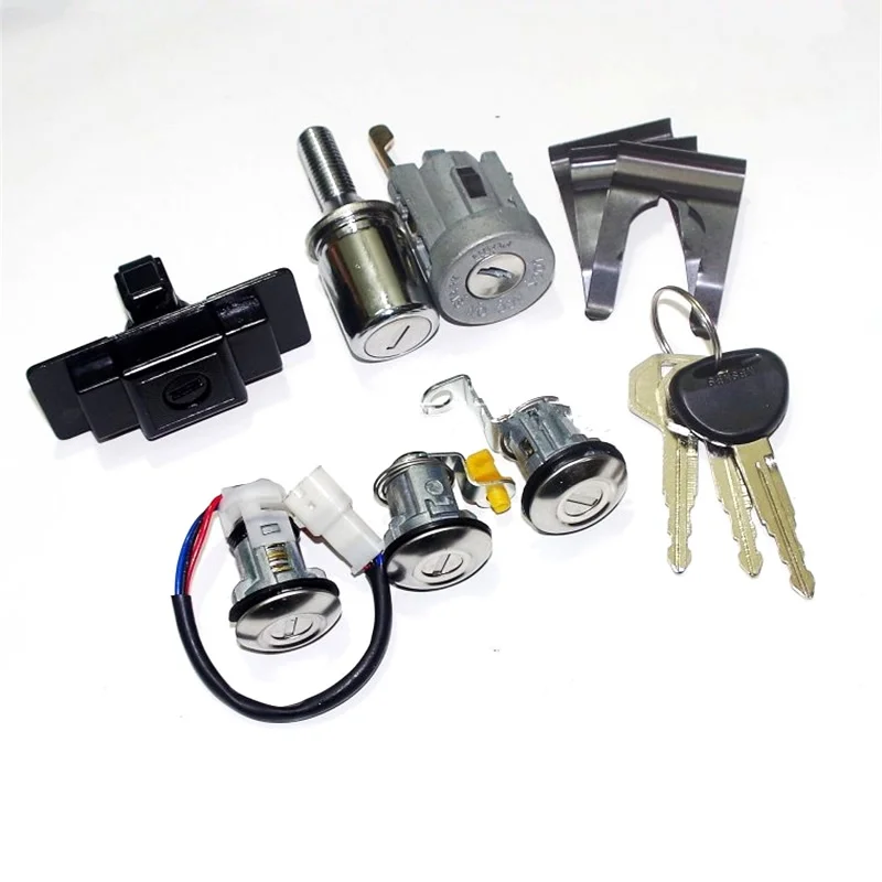 

Ignition+Glove Box+Spare Tire+Door Lock Cylinder & Key Set for Mitsubishi Pajero Montero MK2 2nd V32 4G54