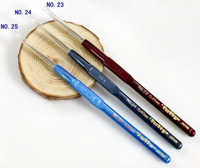 

Japan Hiroshima tools Tulip superfine 0.35mm 0.40mm 0.45mm Crochet hook 1 order=1pc