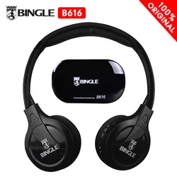 BINGLE B616 Multifunction Wireless Stereo Headphones On Ear Headset FM Radio Wired Earphone Transmitter for PC TV Smart Phones