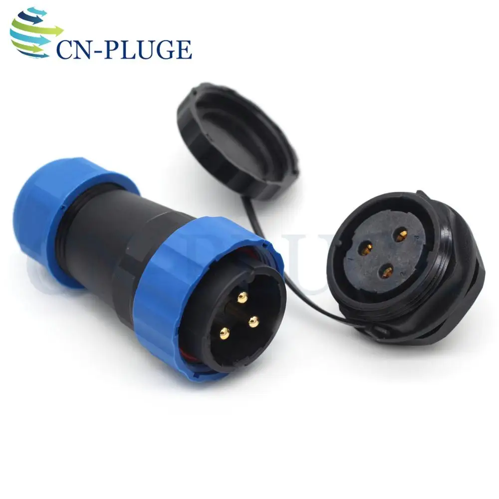 SP28  2 3 4 5 6 7 9 10 12 14 16 19 22 24 26 pin Waterproof Connector Plastic Aviation Connector  28mm Panel Mount IP68