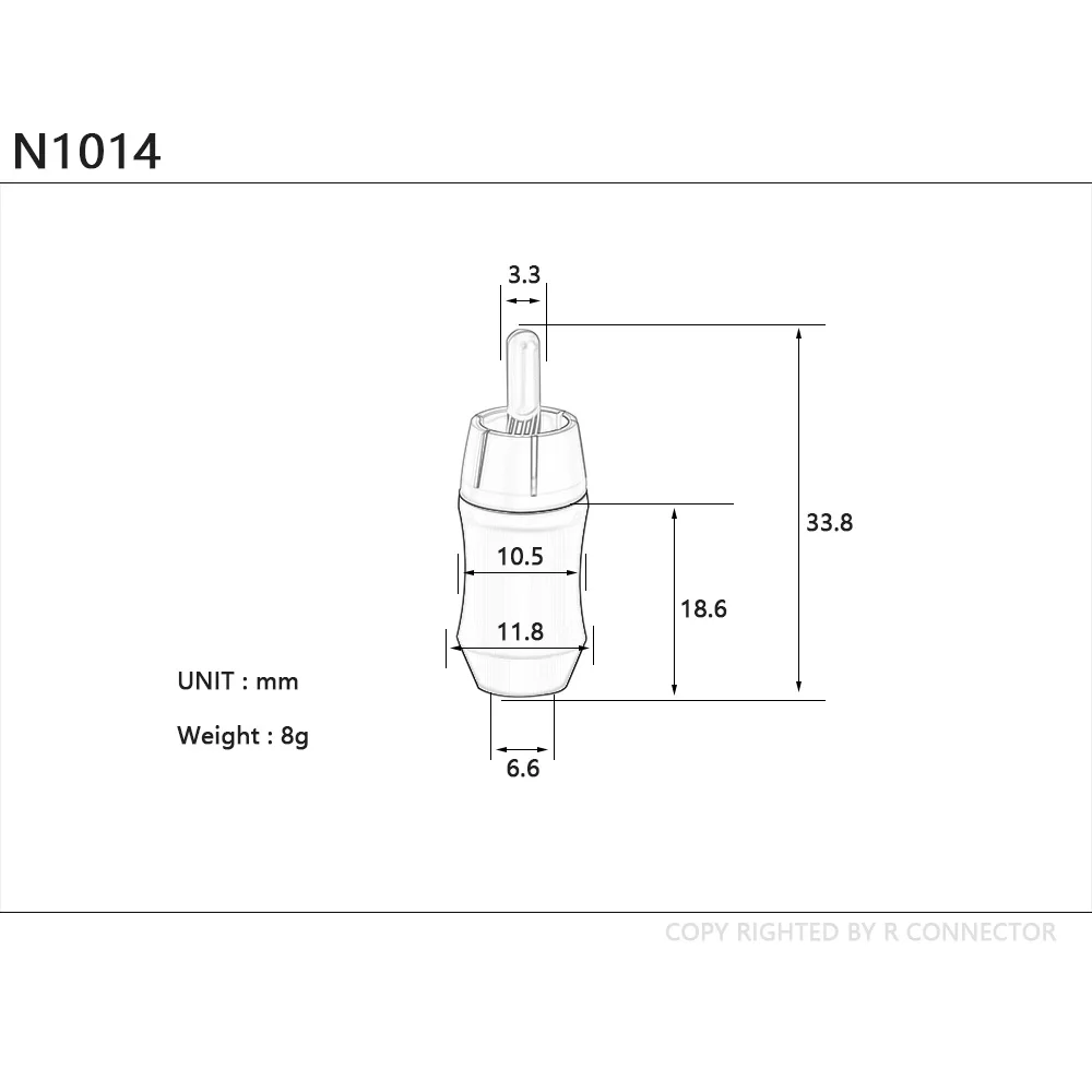 1pc Speaker Audio Output/Input Adapter Plug Gold plated Earphone connector jack Luxury Soldering RCA Plug Jack Connector