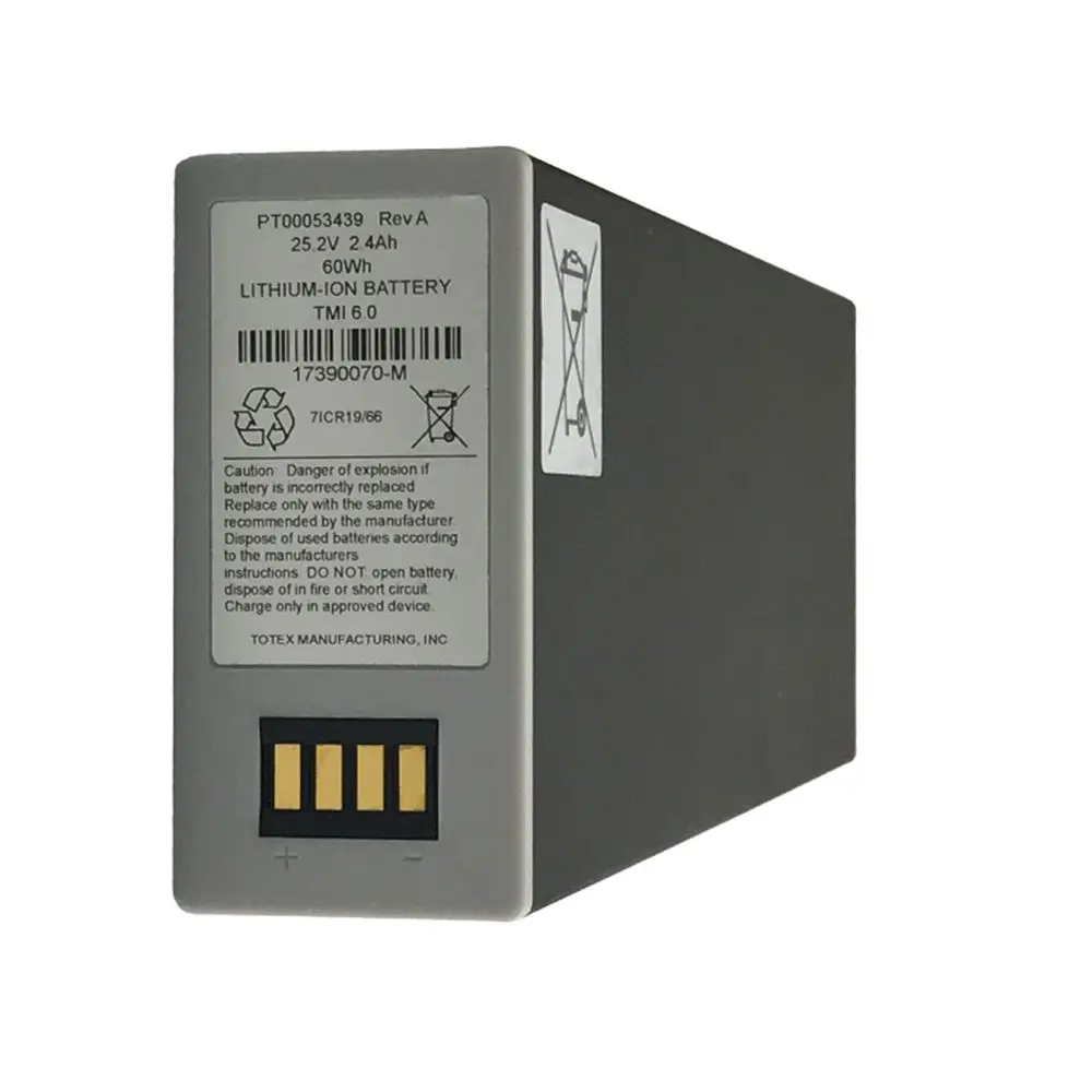 Original PT00053439 7ICR19/66 17390070-M 25.2V 2.4Ah 60Wh Li-Ion Battery For Totex Accutronics