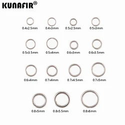 0,4 mm-0,8 mm Stahldraht-Edelstahl-Binderinge 200 Stück -1000 Stück DIY-Zubehör Halskette Ketten Teile