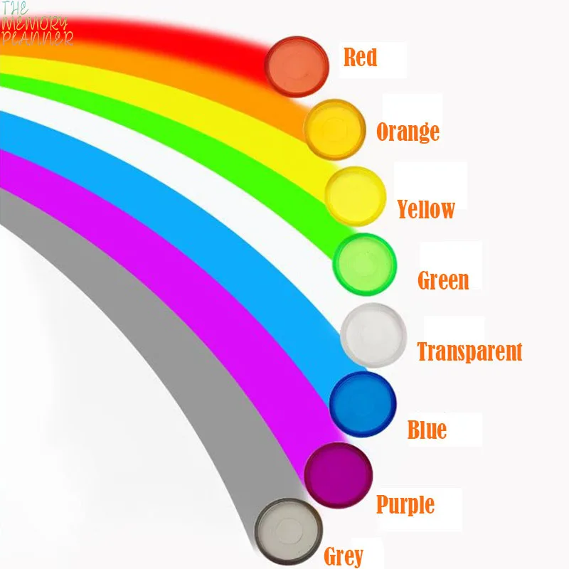 De Memory & Planner Kleur Transparant Paddestoel Gesp Losbladige Binding Ringen Paddestoel Gat Notebook Plastic Binding Discs