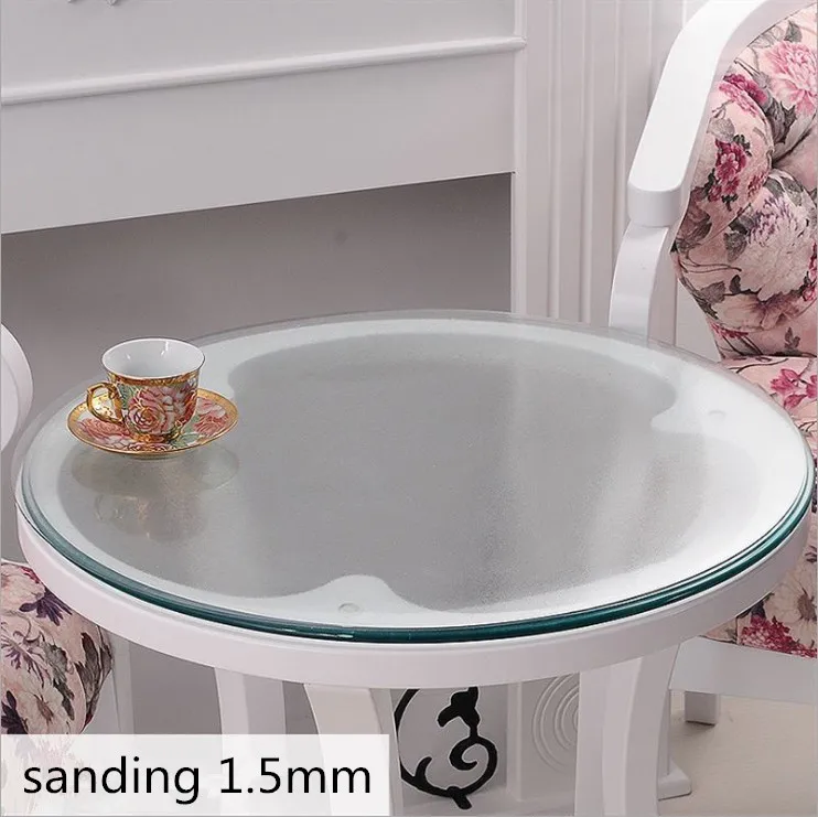 Soft Glass Table Cover Round Table Cloth Oil Glass Tablecloth Clear Waterproof Tablecothes Plastic Table Cloth Pvc Tablecloth