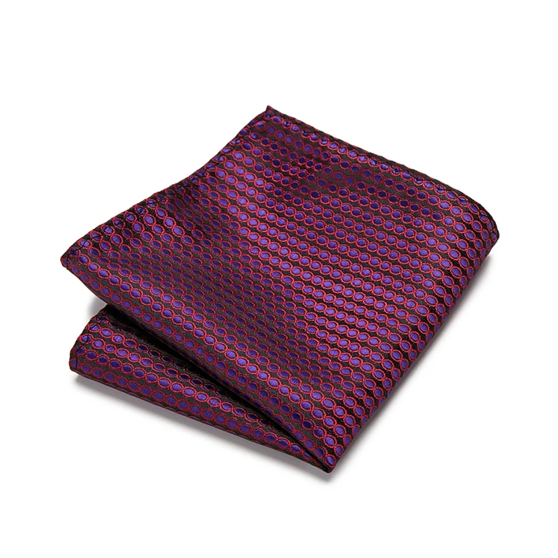 Fashion Silk Hankerchief Scarves Vintage Hankies Men\'s Pocket Square Handkerchiefs Striped Solid Snot Rag 22*22 cm
