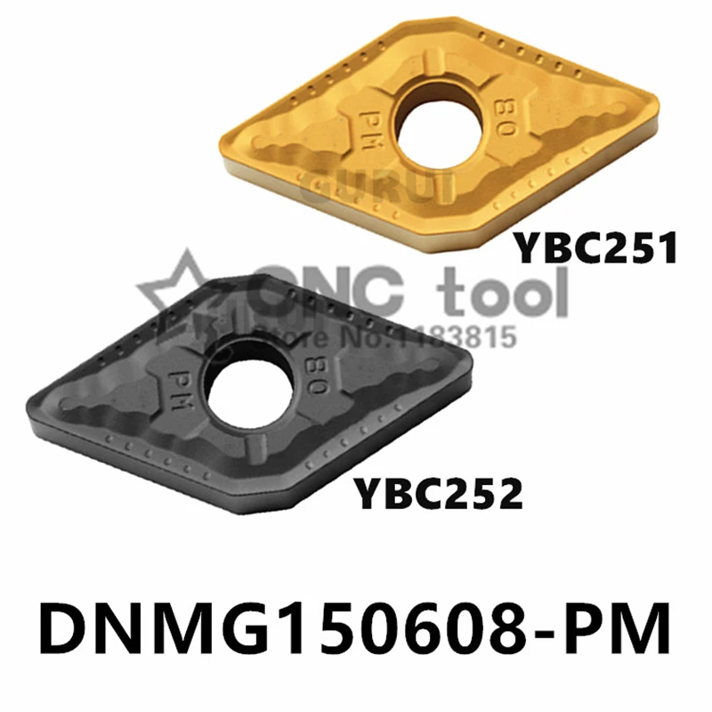 

DNMG150404 DNMG150604 DNMG150608 PM YBC251 YBC252 High Quality Carbide Inserts CNC Lathe Turning Blade Cutter TOOL for Steel