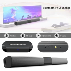 20W Wireless Bluetooth Soundbar Stereo Speakers Home Theater Audio TV Sound Bar Surround Sound Column Dual Subwoofer BS28E