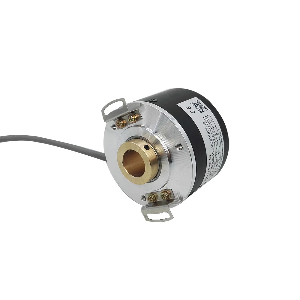 Độ Chính Xác Cao Hiệu Ứng Hall Cảm Biến GHH60-15G1024BMC526 Trục Rỗng Bộ Mã Hóa 15 Mm Khẩu Độ 1024ppr NPN Đầu Ra 5-26Vdc