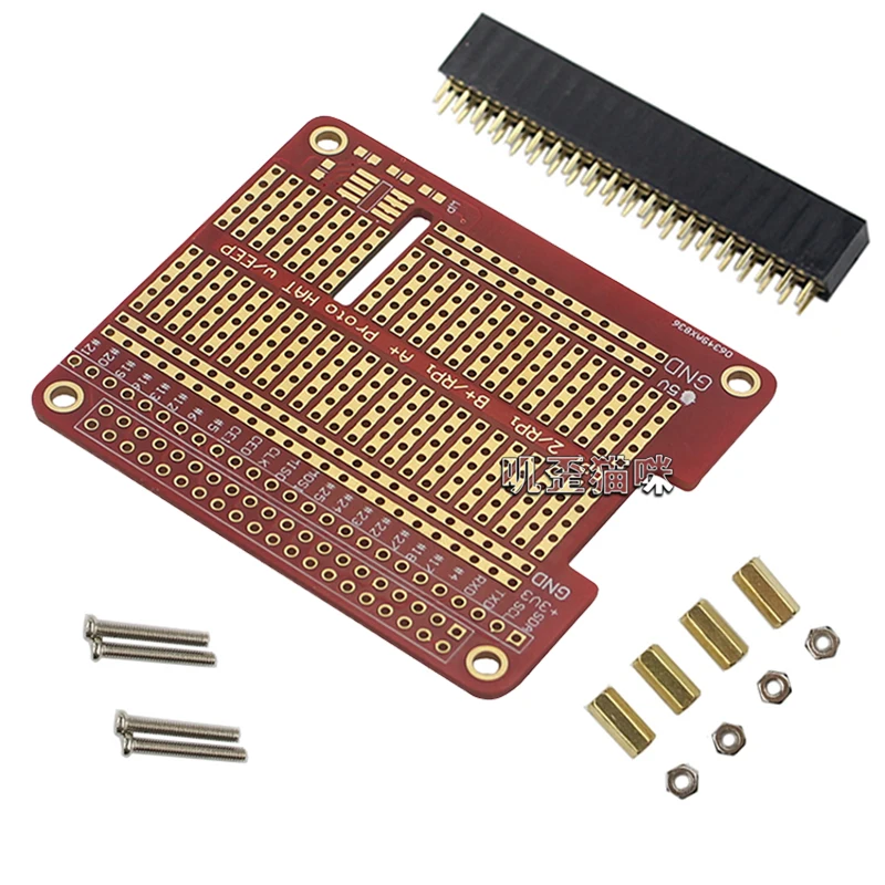 40-Pin GPIO Extend DIY Extension Board DIY Proto HAT Shield für Raspberry Pi 3B/3B+/4B für Orange Pi usw.