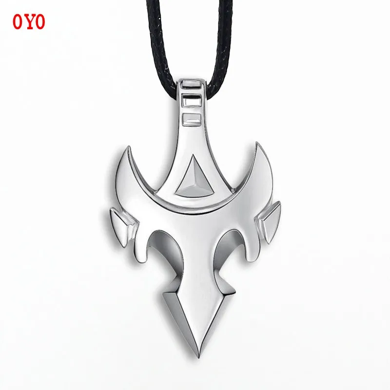 Real 925 silver necklace men domineering personality trendy sword necklace pendant