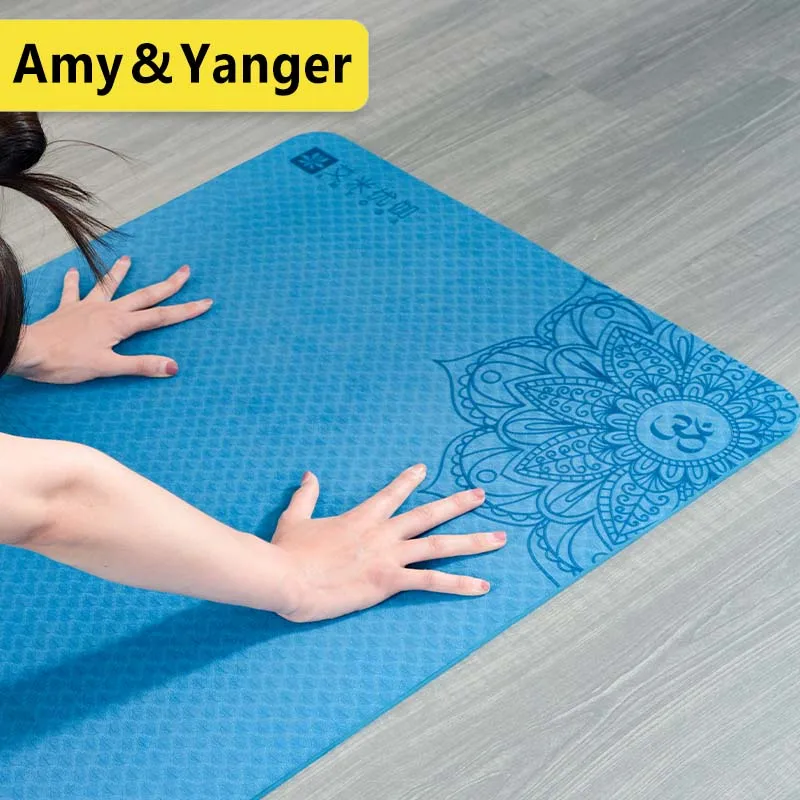 eco-friendly anti slip TPE Yoga Mat,wtih sling and carry strap