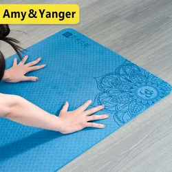 eco-friendly anti slip TPE Yoga Mat,wtih sling and carry strap