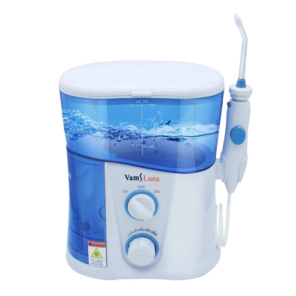 Oral Irrigator Water Flosser Dental Water Jet 1000ML Water Tank With UV Disinfection Waterproof Teeth Cleaner