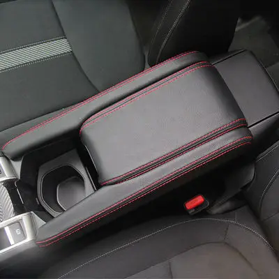 3pcs For Honda Civic 10th Gen    Car Center Console Lid Armrest Box Microfiber Leather Protection Cover