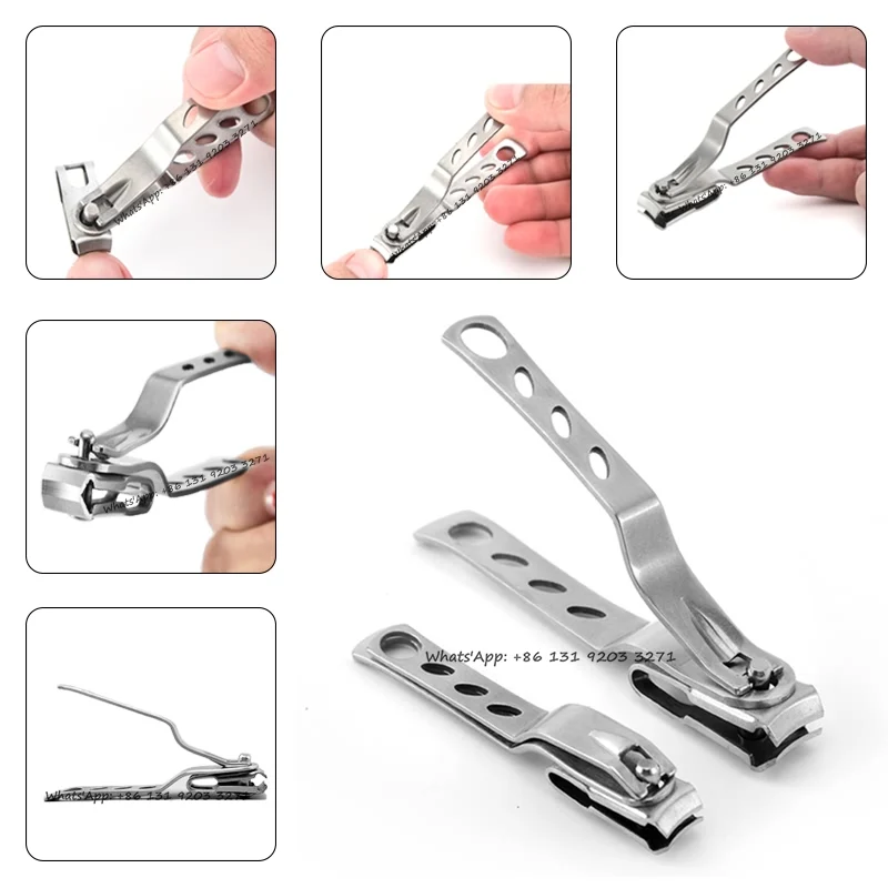 360 Rotating Stainless Steel Nail Clippers Toenail Cutter Trimmer Toe Finger Health Care Manicure Pedicure Tool