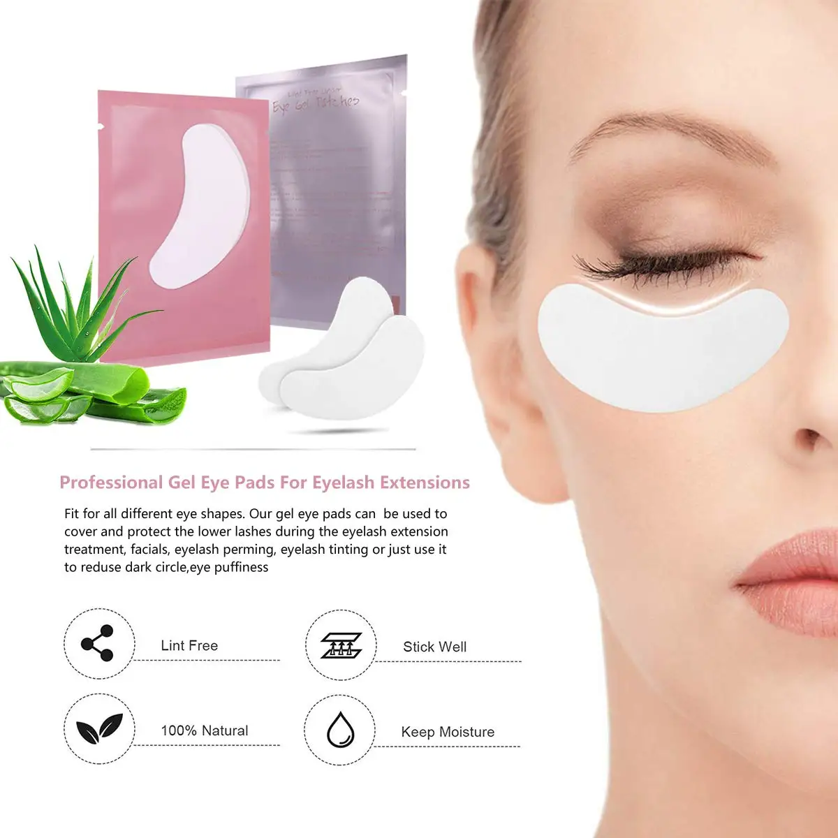 Eyelash Extension Kit Eye Pads Glue Ring Disposable Mascara Wands Eyelash brush SuppliesTape Cleaning Micro Applicator