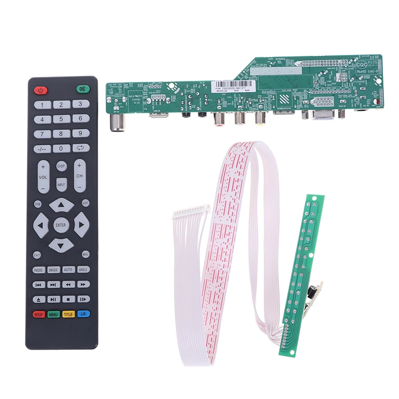 1 Set Good Quality T.V53.03 Universal LCD TV Controller Driver Board V53 Analog TV TV/AV/PC/HDMI/USB Media Motherboard 3 Styles