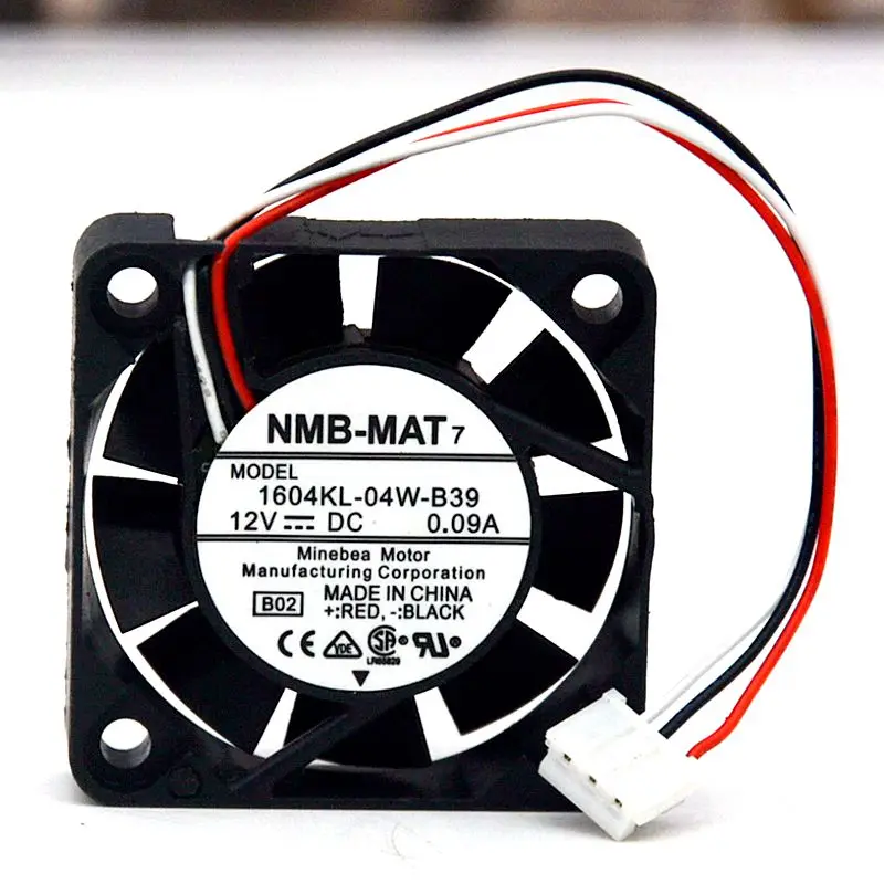 Original NMB-MAT7 1604KL-04W-B39 12V 0.09A 4cm drive dedicated fan