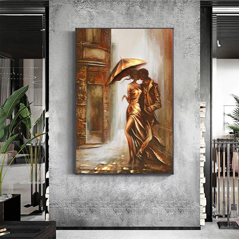 Movie Wonderful Romantic Love Couple Canvas Painting Home Interesting Art Mural Painting on Art Canvas Living Room Decoration