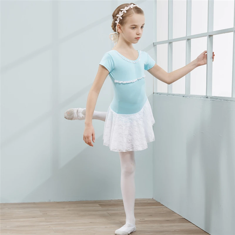 Korte Mouw Dans Jurk Voor Meisjes, Katoen Ballet Dancewear Goede Kwaliteit, Peuter Ballet Jurk, kinderen Tutu Jurk, Kinderen Dans Rokken