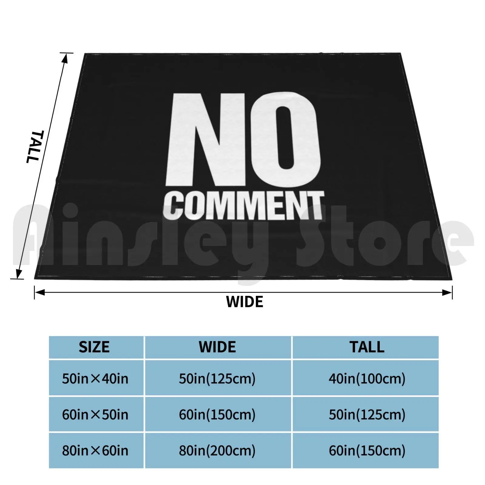 No Comment Slogan Blanket Fashion Custom 1994 90s 1990s Retro Slogan No Comment Tonya Harding Tonya