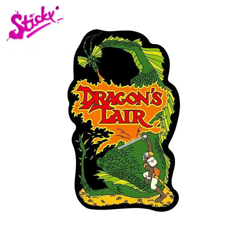 

STICKY Dragons Lair Arcade Game Vinyl Car Sticker Personality Creative Stickers JDM Accessories Window Decals Laptop
