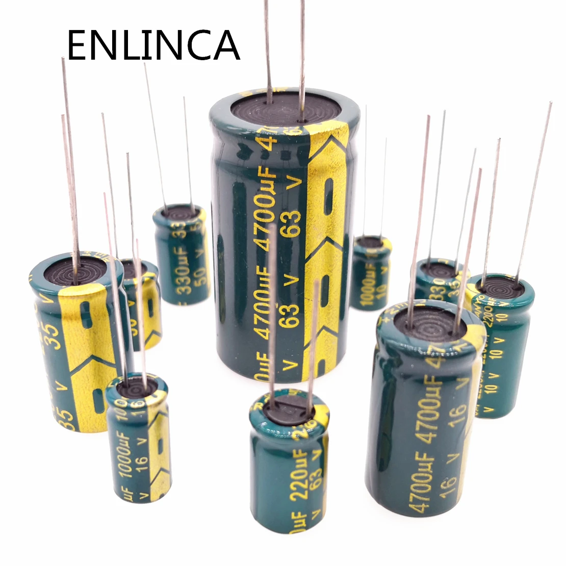 Hochfrequenz-Elektrolytkondensator 16 V 25 V 35 V 50 V 63 V 100 V 200 V 400 V 20 % 100 UF 220 UF 330 UF 470 UF 680 UF 1000 UF 2200 UF 3300 UF – Detail 1