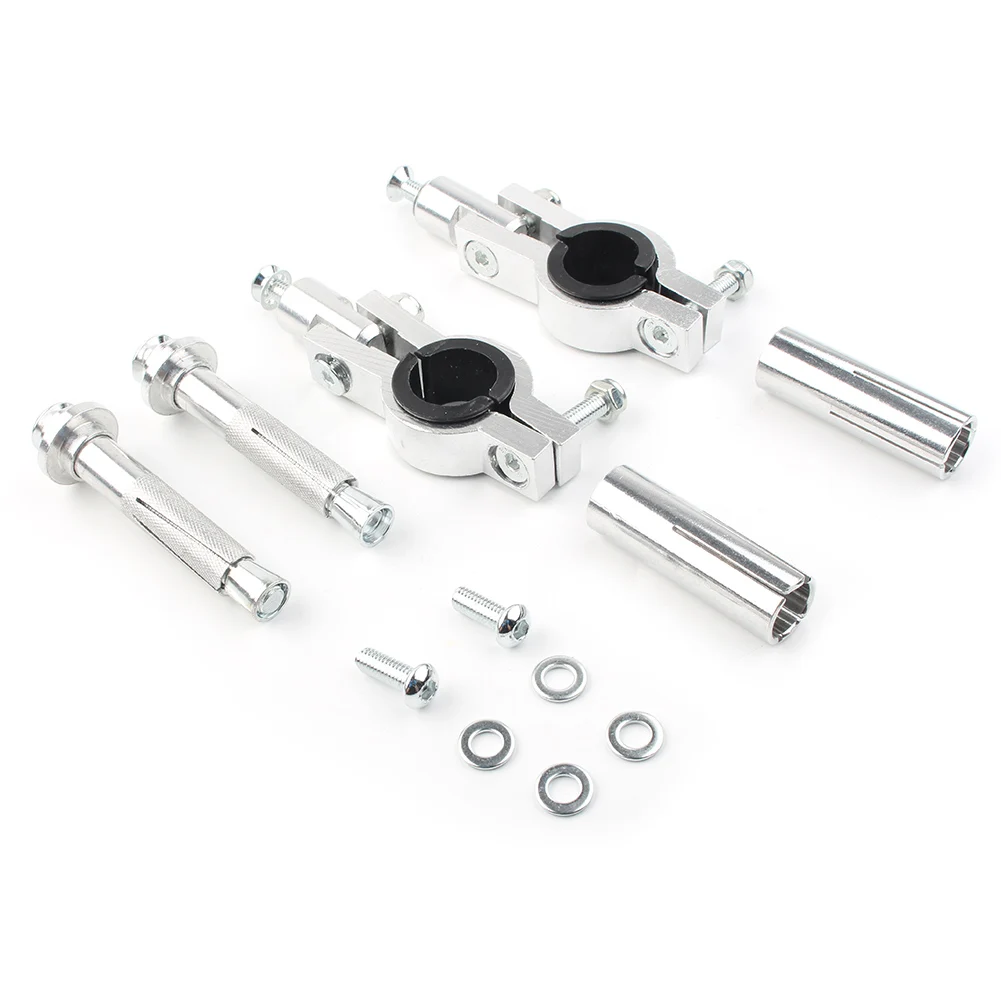 Universal CNC Aluminum Motorcycle Handlebar Hand Guard Bracket 22mm/28mm Mounting Accessories Full Set