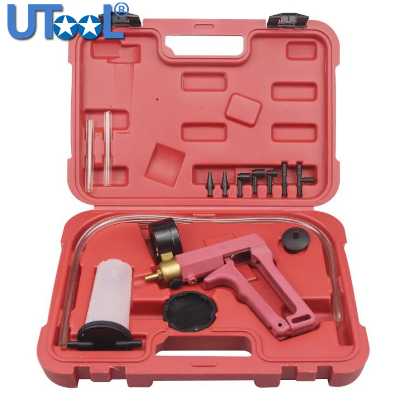 Automotive Tools Hand Held Vacuum Pump& Vacumm Tester Brake Bleeder Set