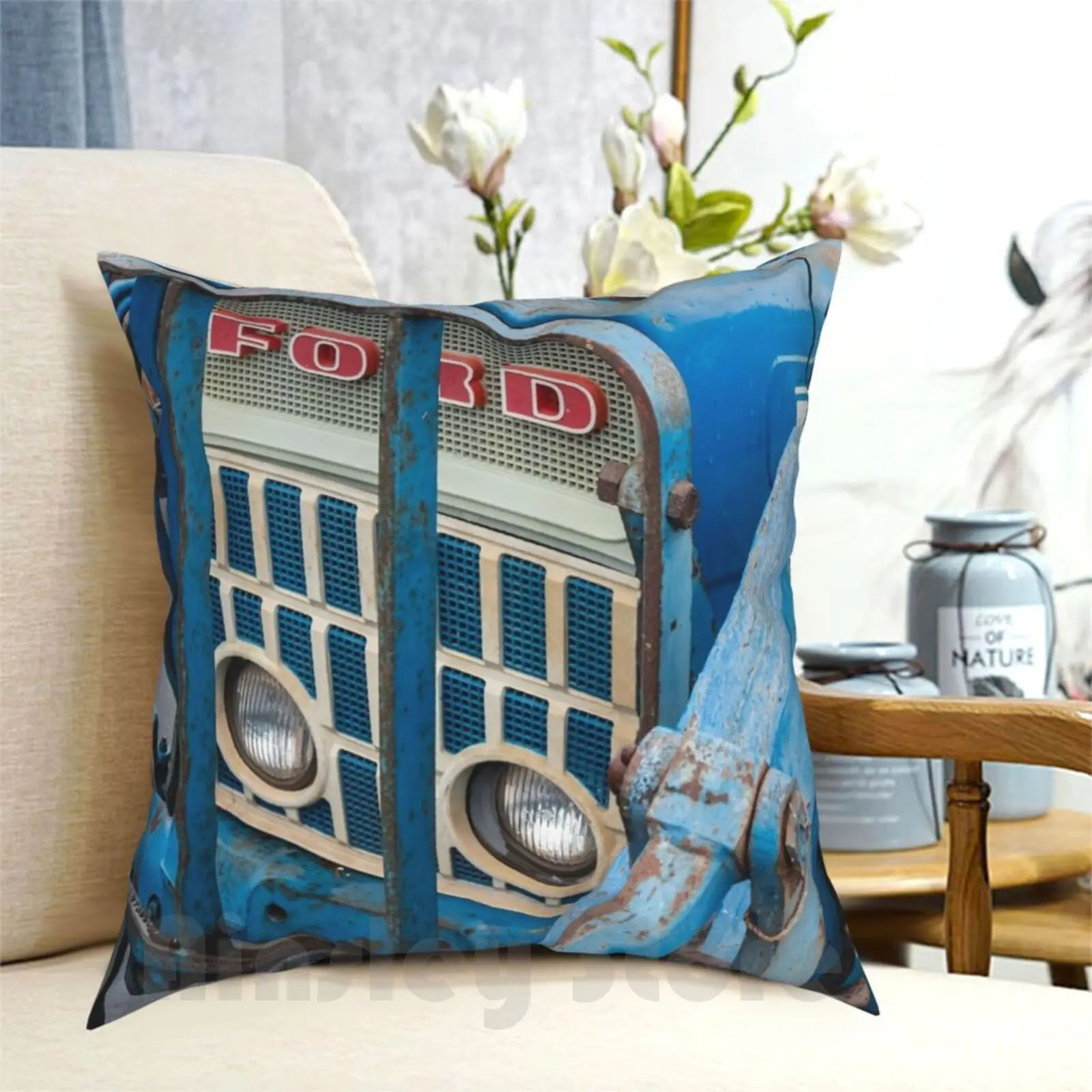 Funda de almohada Vintage 4000 para Tractor, funda de almohada suave DIY impresa para el hogar, Tractor sin restaurar, Tractor Vintage, Tractor Retro antiguo