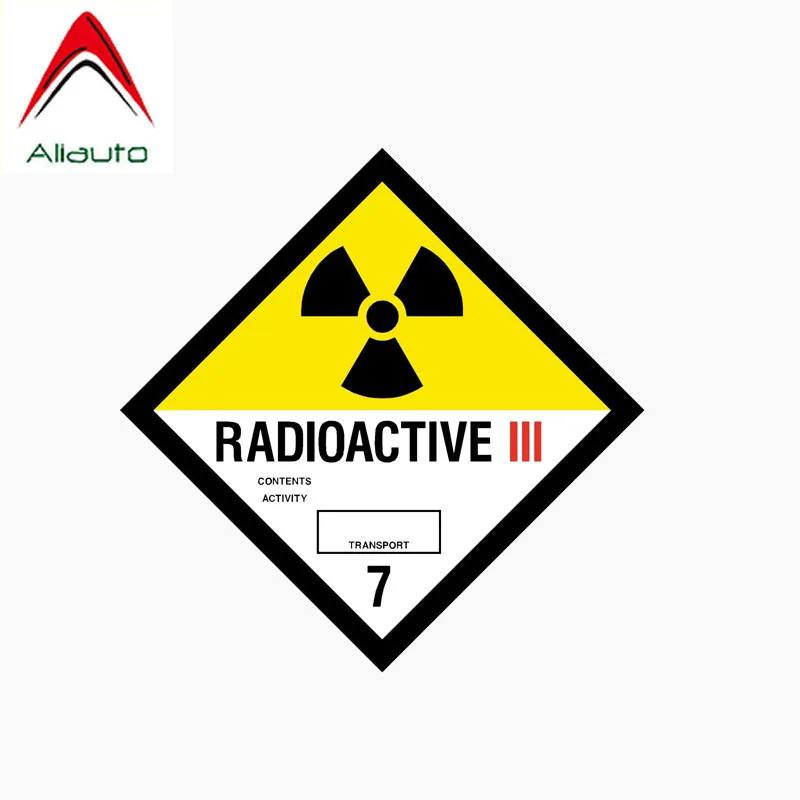 Aliauto Reflective Car Sticker Radioactive Window Personality Cover Scratch Sun Creen Anti-UV Accessories PVC Decal,10cm*10cm