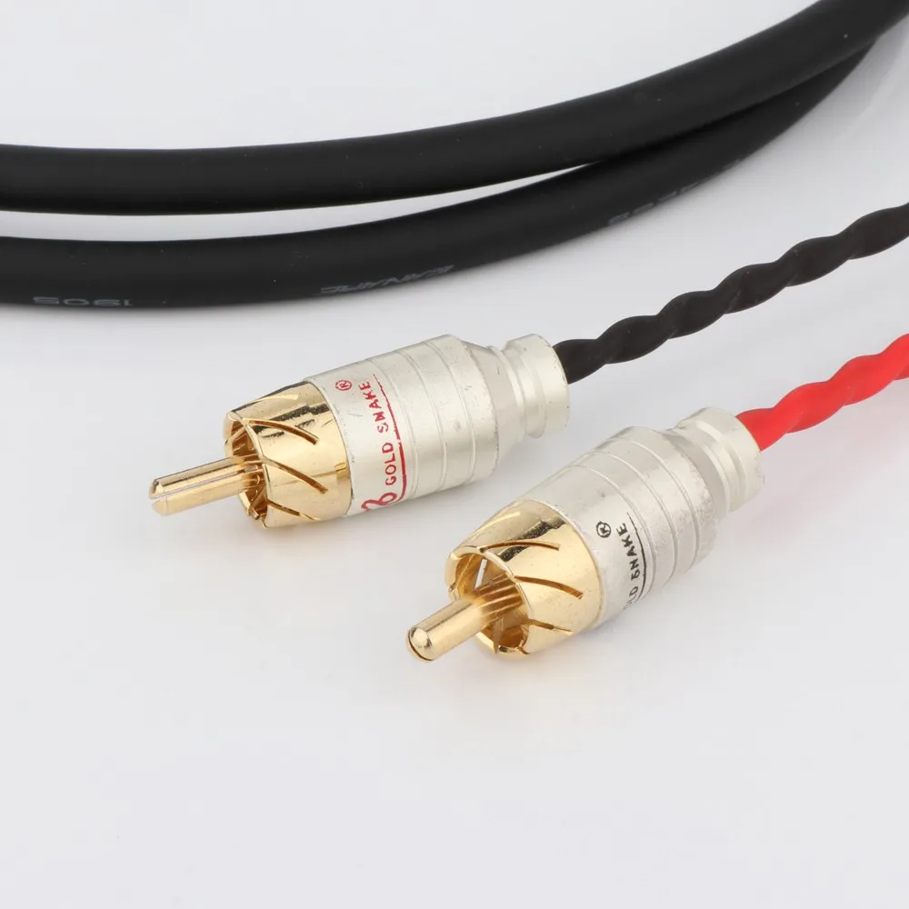 Preffair ofc cobre hifi 2.5mm trrs para 2 rca cabo macho 2.5mm conector de equilíbrio para 2 rca cabo de áudio macho para cabo amplificador