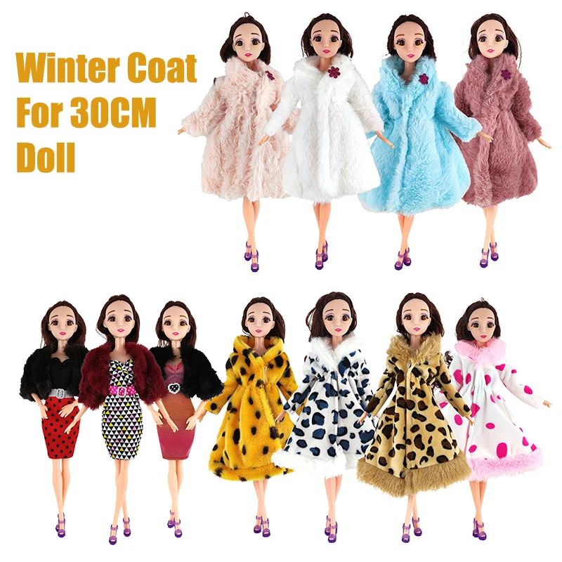 

New Creative Toy For 30CM Barbies Doll Winter Coat Change Accessories 1/6 BJD Princess Doll Clothing Toys For Girls Gifts