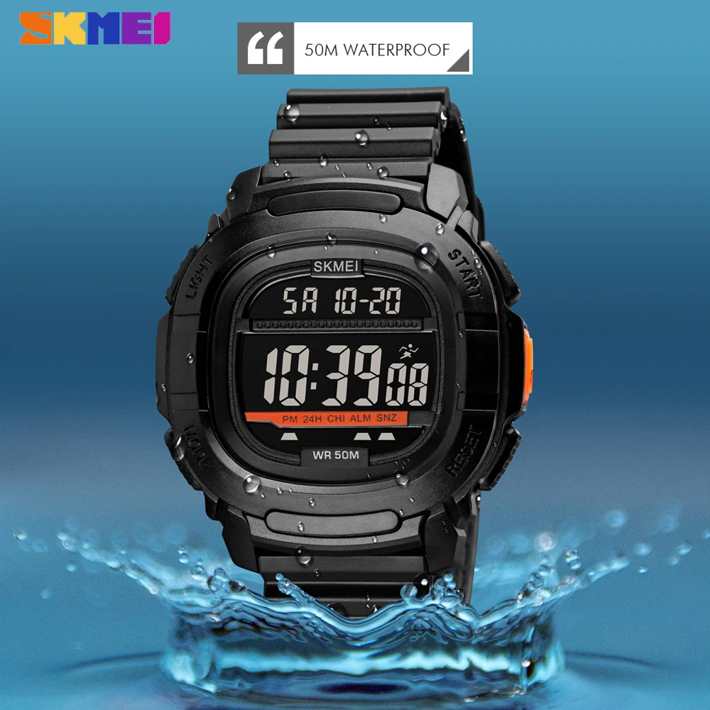 Skmei New Digital Men's Watches Sport Count Down Led Electronic Clock Fashion Luxury Waterproof Wristwatch Relogio Masculino