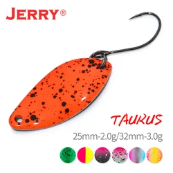 JERRY 2g 3g Trout Area Brass Micro Lure UV Glossy Colors Metal Bait Freshwater Fishing Spoon