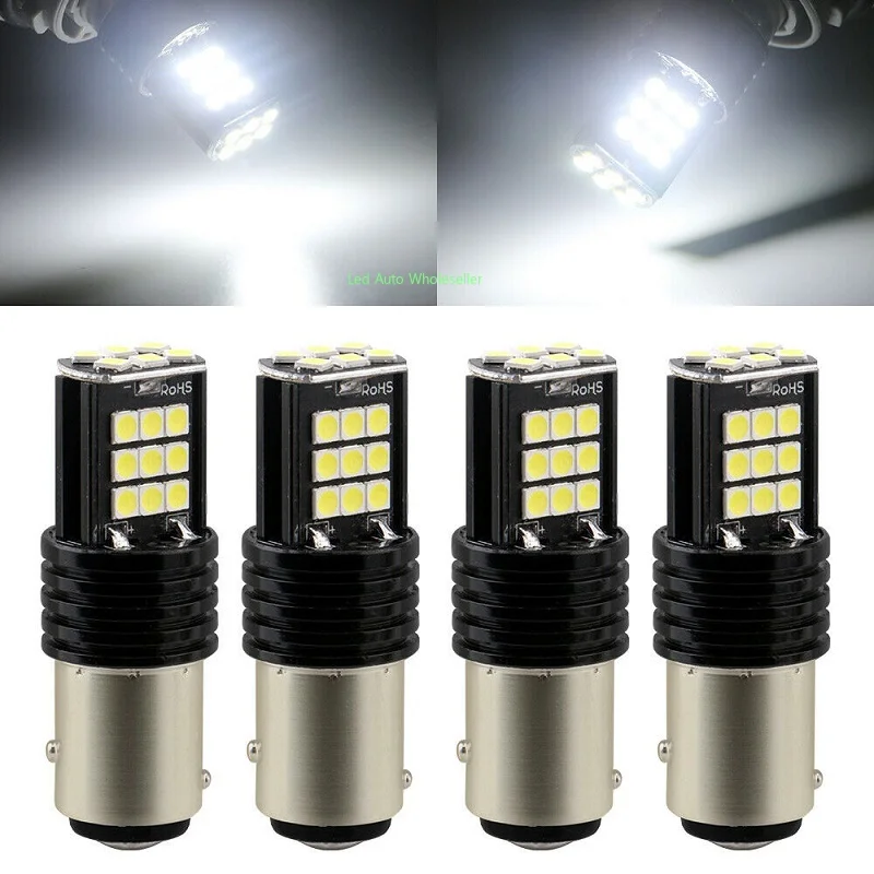 10pcs T15 W16W LED 3030 24SMD Car LED Lights 1157 1156 T20 7440 7443 Bulb Bright White Auto Reverse Lights Brake Lamp Wholesale