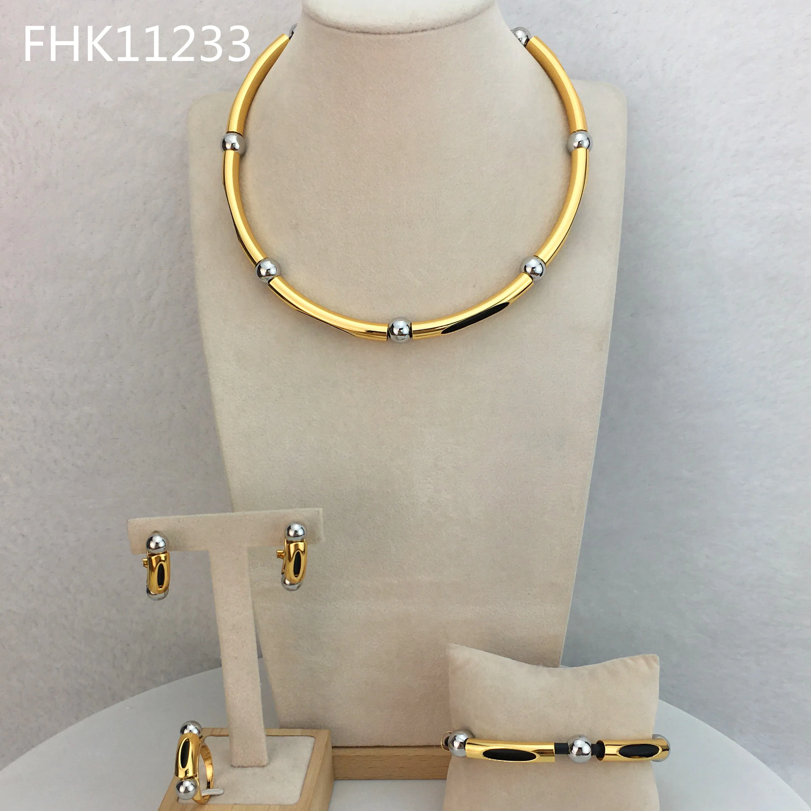 

Yuminglai Dubai Fine Jewlery Simple Jewelry Sets for Women FHK11233