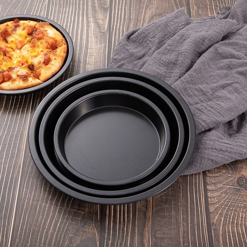 6/7/8/9/10 inch Food Level Non Stick Pizza Plate Pan Mold Tray Deep Baking Plate Pan Mold Tray